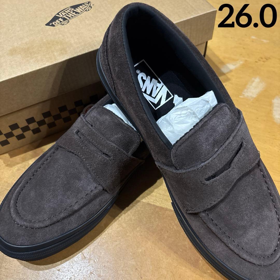 VANS バンズ ローファー V196CF CN スエード ブラウン 26.0