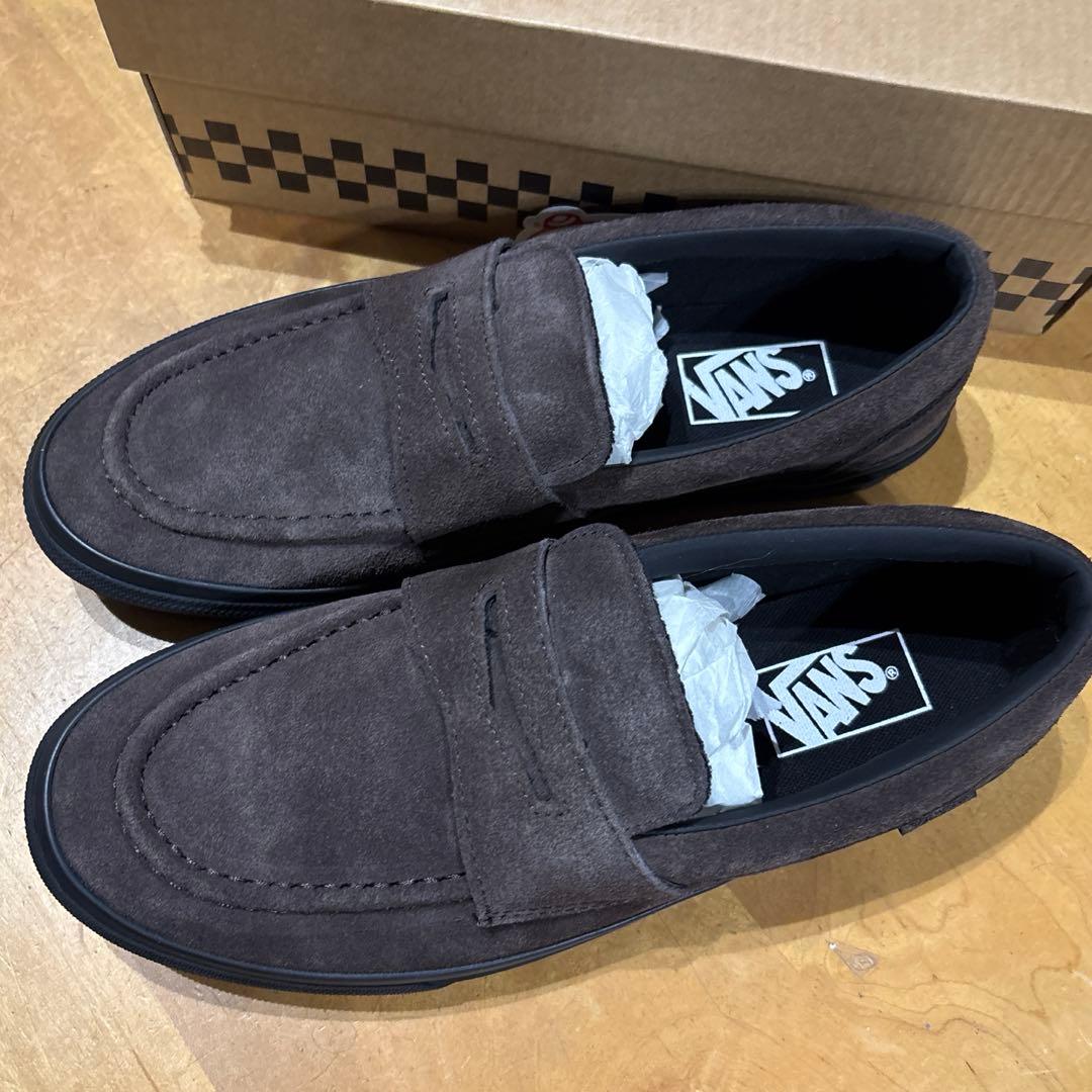 VANS バンズ ローファー V196CF CN スエード ブラウン 26.0