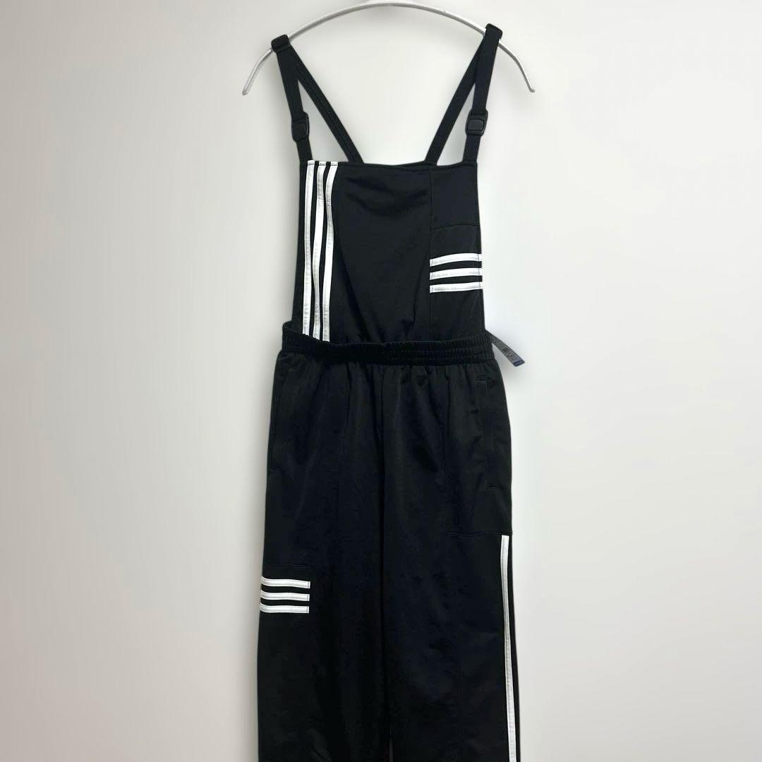 かアディダス　オーバーオール　サロペット　ブラック　Lサイズ