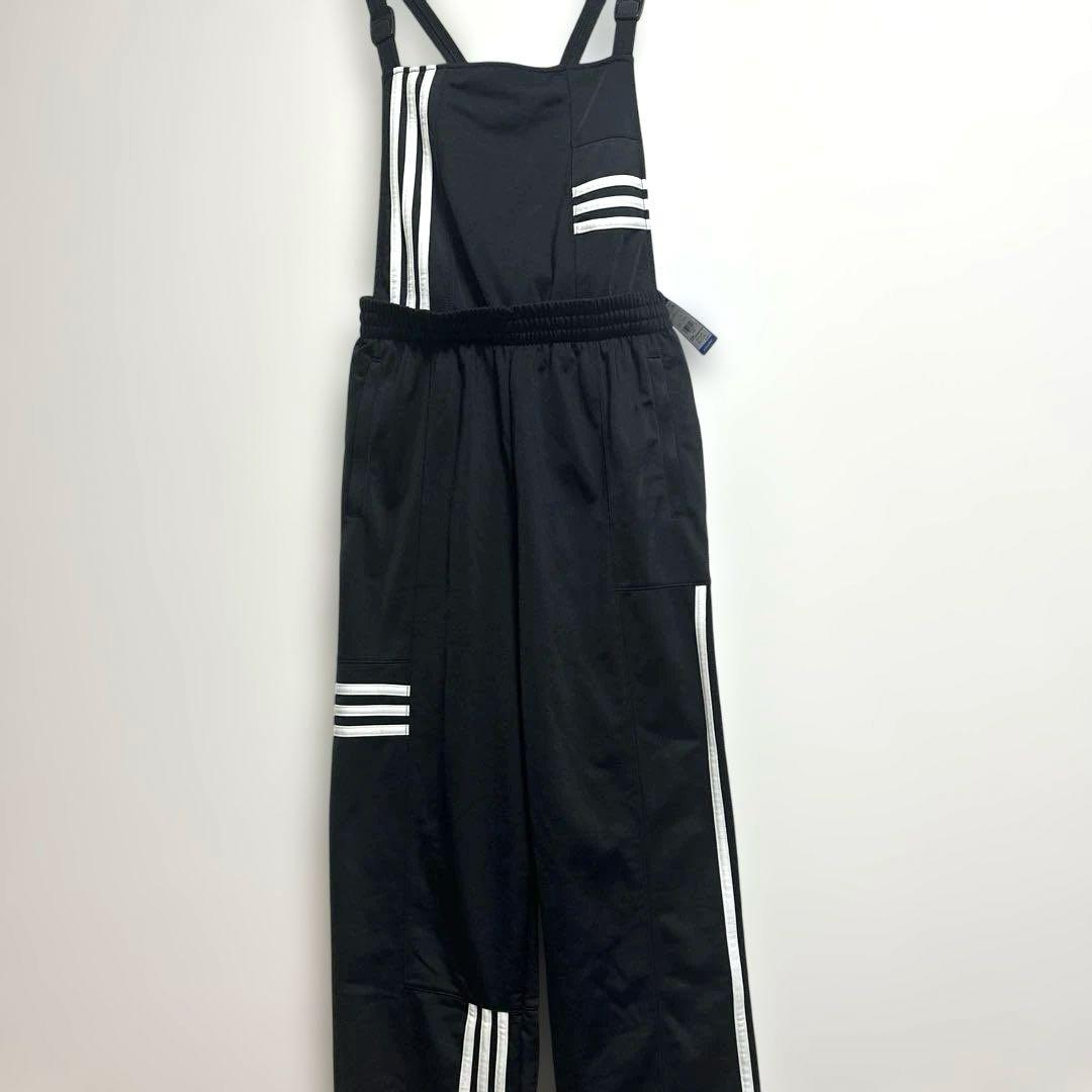 かアディダス　オーバーオール　サロペット　ブラック　Lサイズ