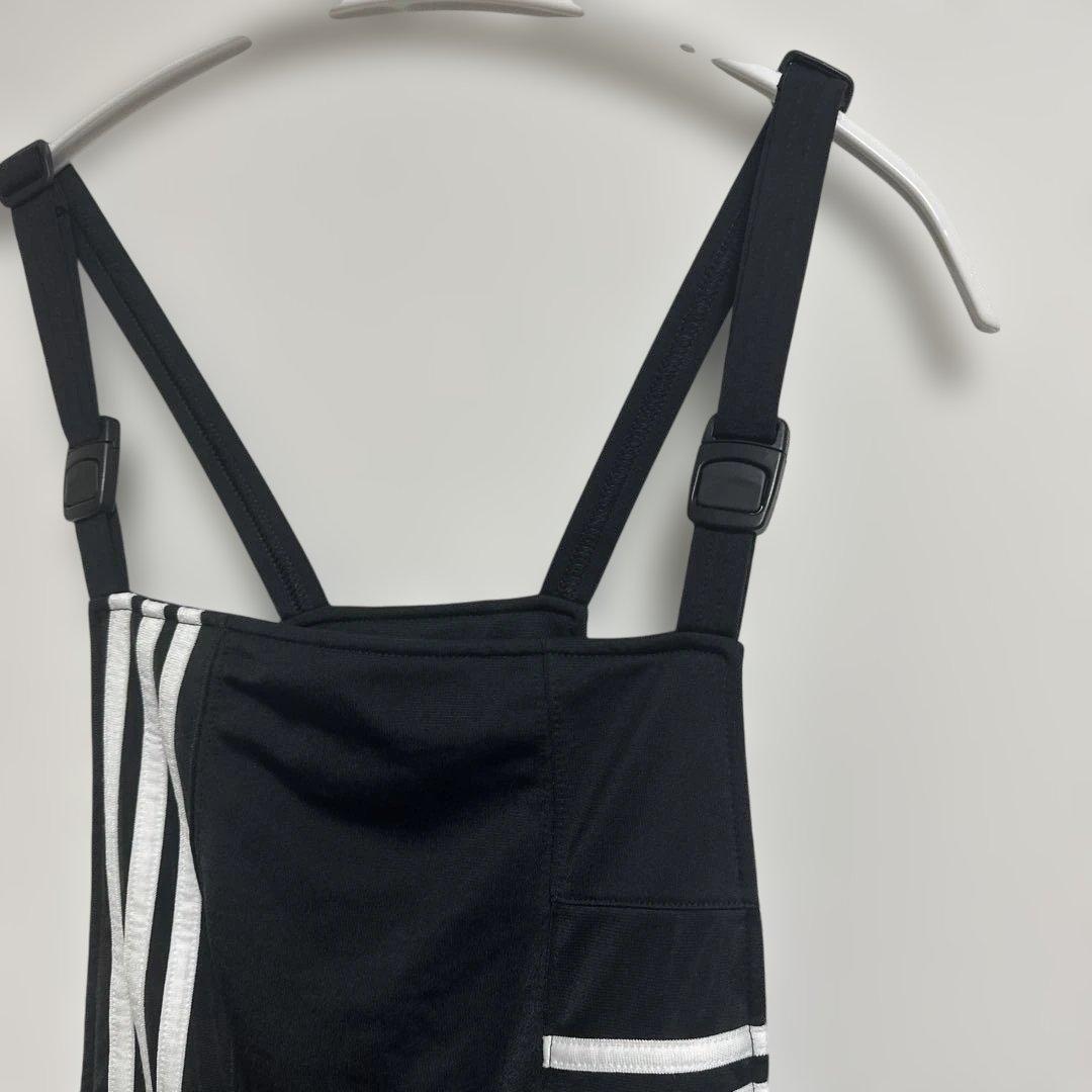 かアディダス　オーバーオール　サロペット　ブラック　Lサイズ