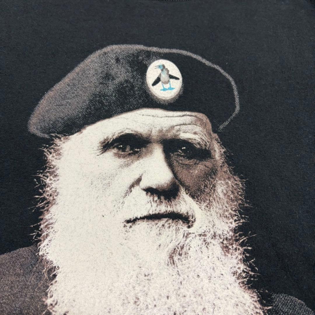 チャールズ・ダーウィン Tシャツ 黒T 古着