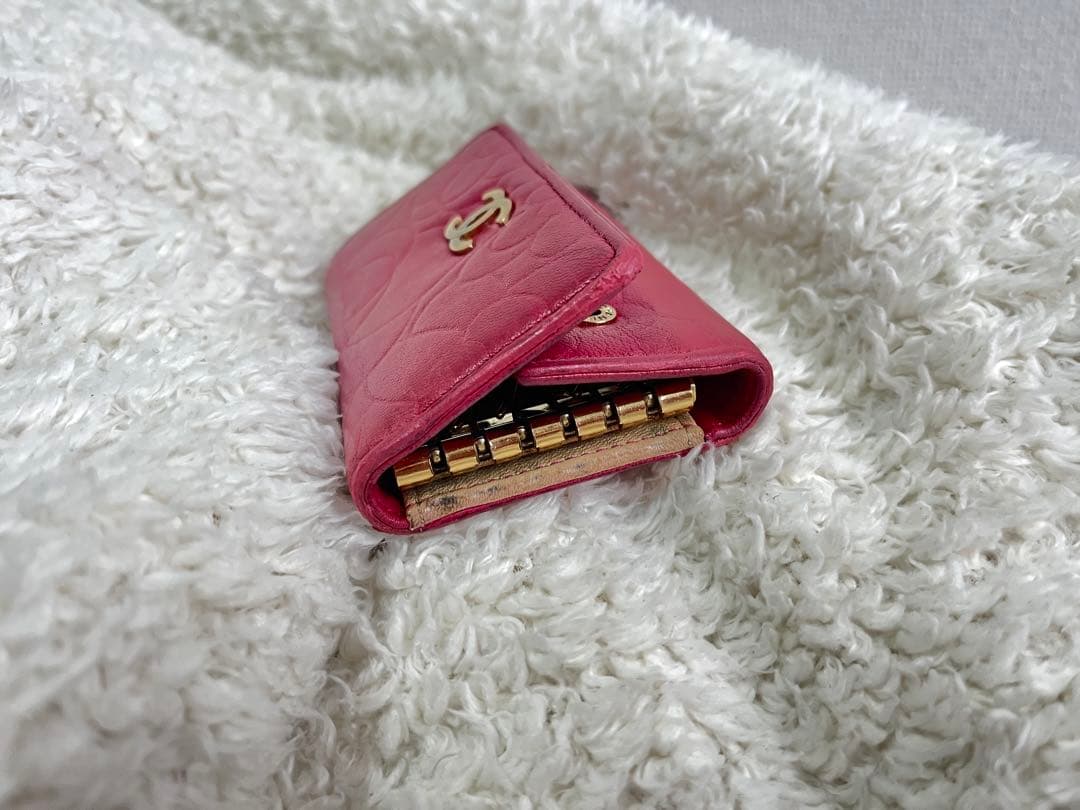値下げ　CHANEL シャネル　カメリア　キーケース　６連フック
