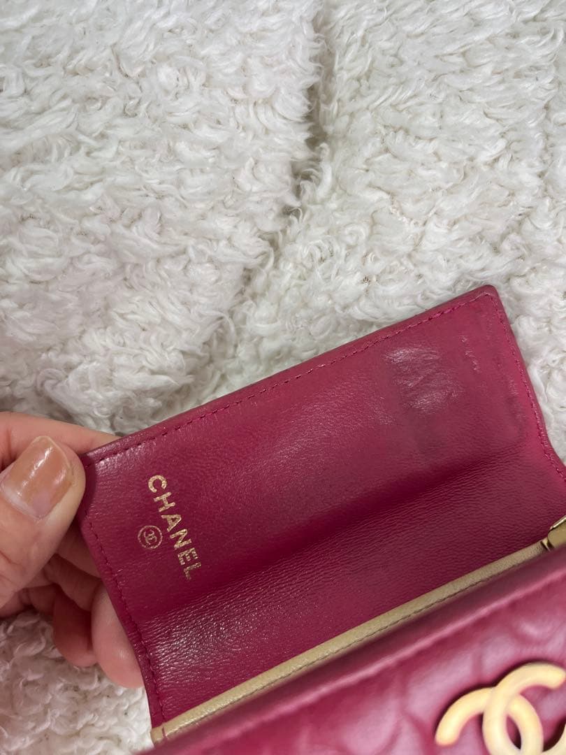値下げ　CHANEL シャネル　カメリア　キーケース　６連フック