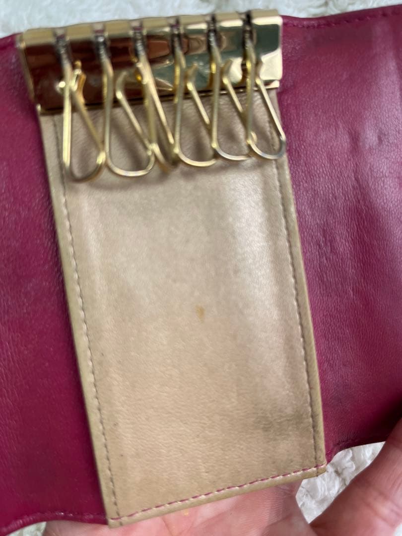 値下げ　CHANEL シャネル　カメリア　キーケース　６連フック