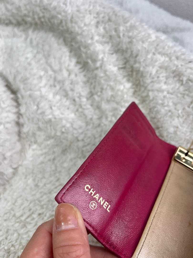 値下げ　CHANEL シャネル　カメリア　キーケース　６連フック