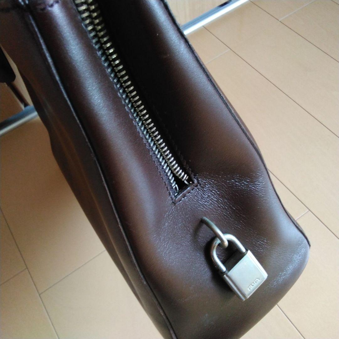 PRADA　プラダ　トートバッグ　ダークブラウン