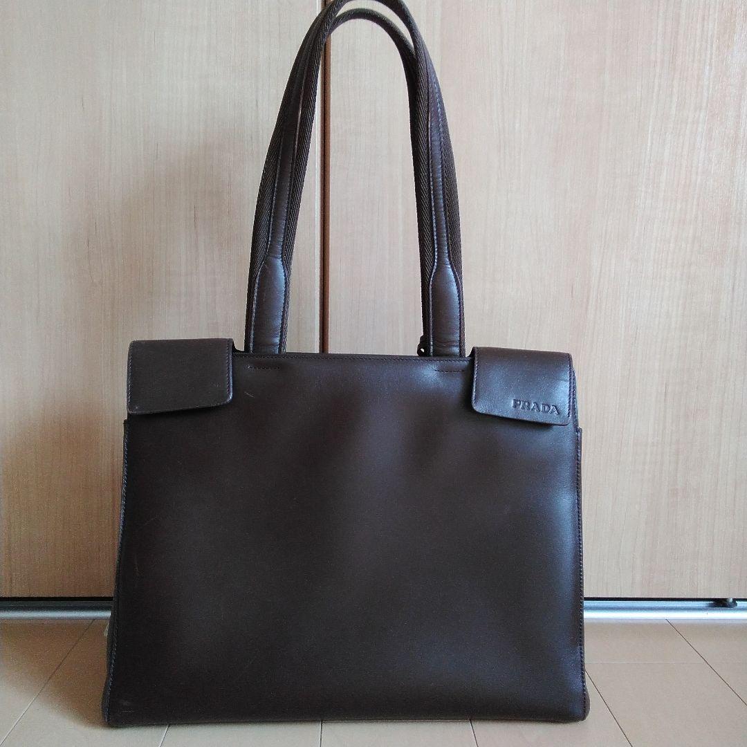 PRADA　プラダ　トートバッグ　ダークブラウン