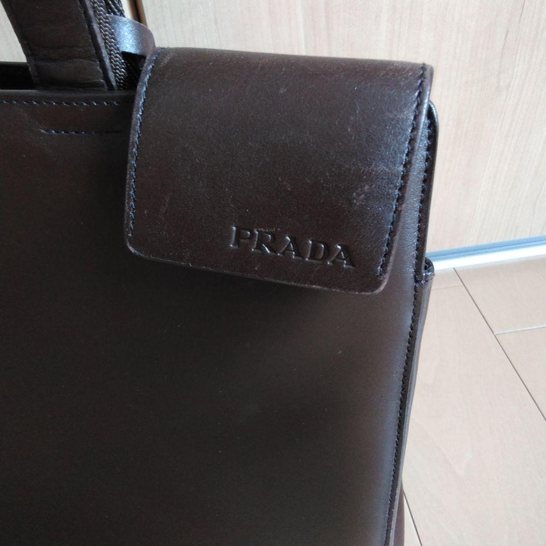 PRADA　プラダ　トートバッグ　ダークブラウン