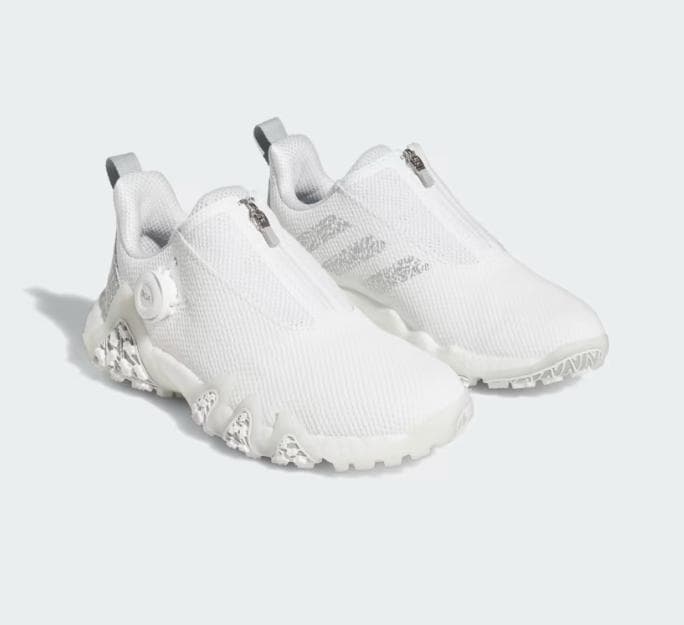 コードカオス ボア 新品 ゴルフシューズ ２４㌢ ホワイト/シルバー グレー