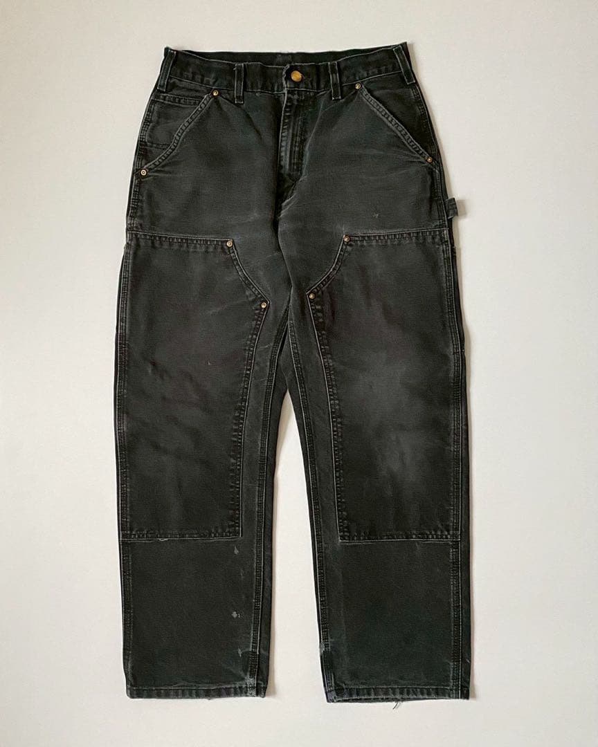 00s カーハート ダブルニーダックペインター ブラック 31×30