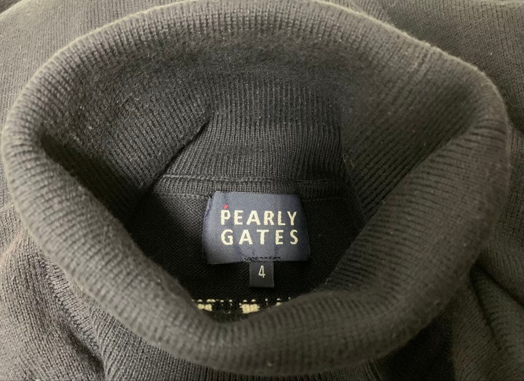 PEARLY GATES ネイビー タートルネック セーター サイズ4