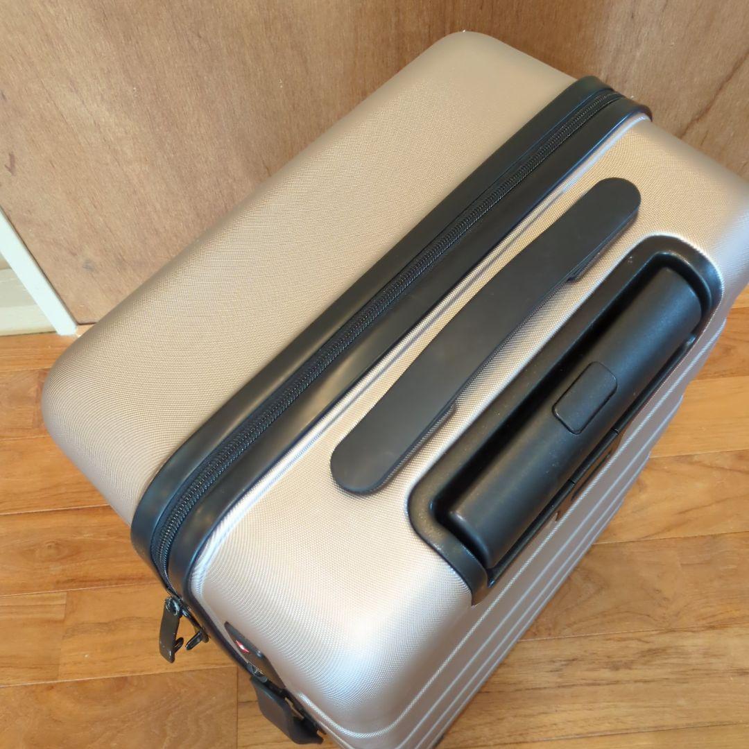 無印良品 バーを自由に調節できるハードキャリーケース36L ベージュ