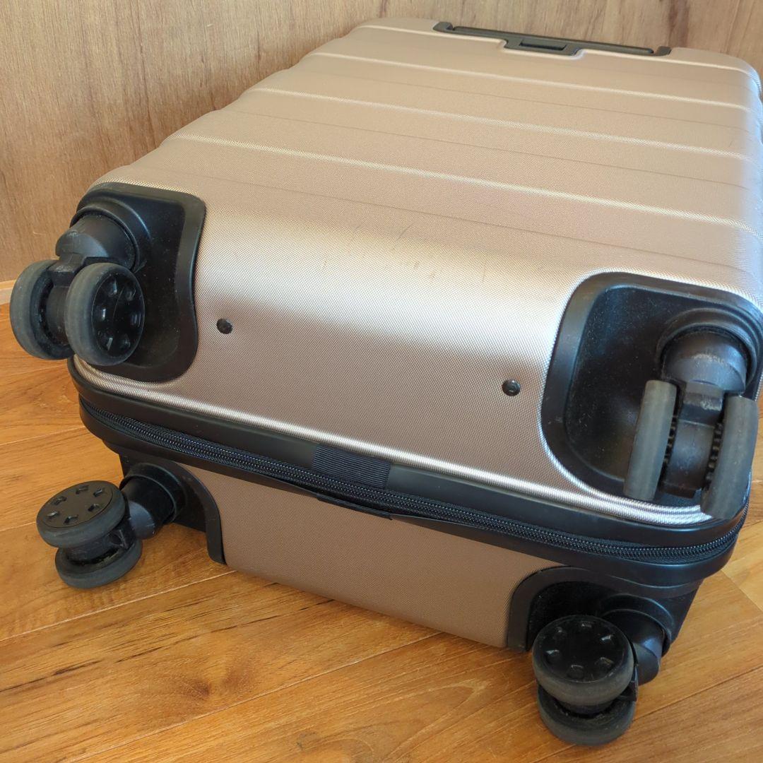 無印良品 バーを自由に調節できるハードキャリーケース36L ベージュ
