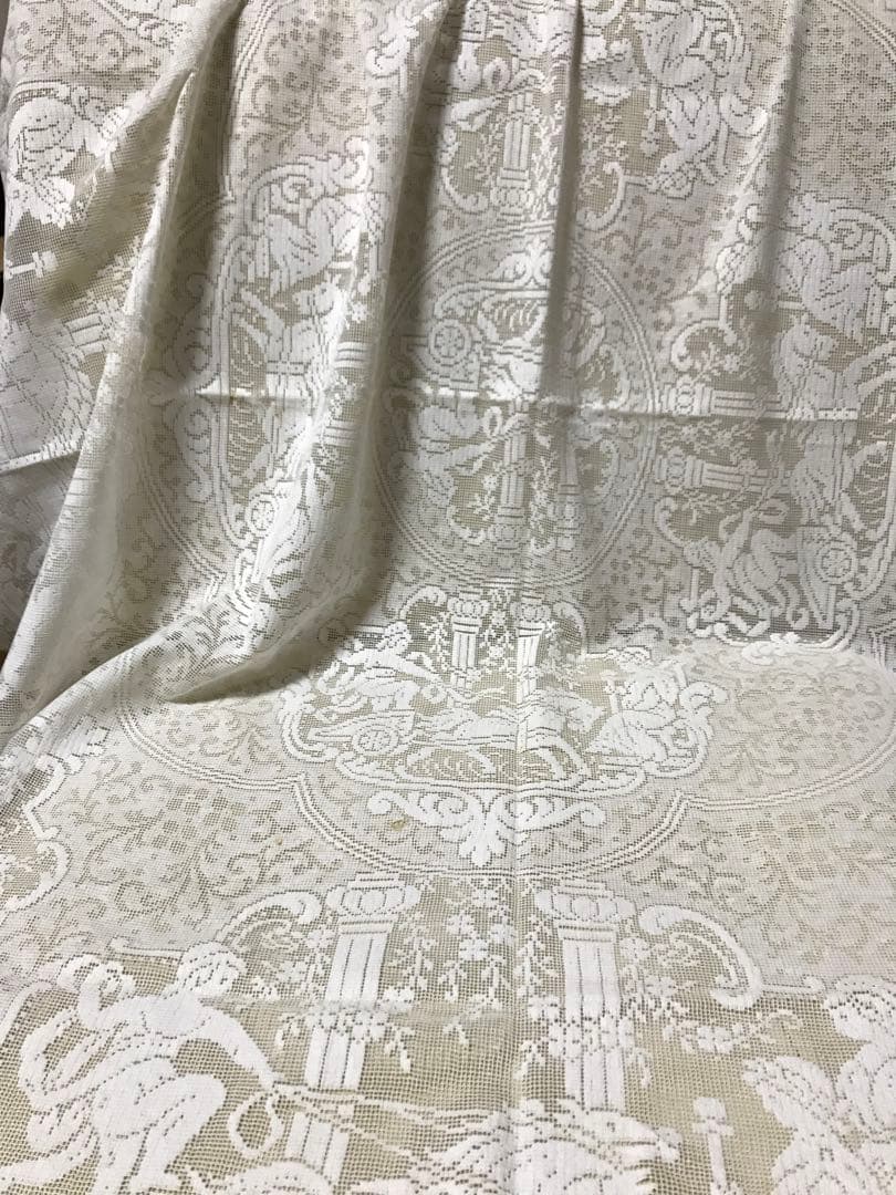 お値下げ‼️アンティークレース・フランスフィレレース