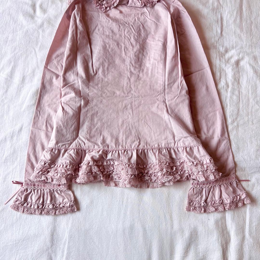 【新品】PINK HOUSE タグ付き チュニック シャツ フリル ピンク 希少