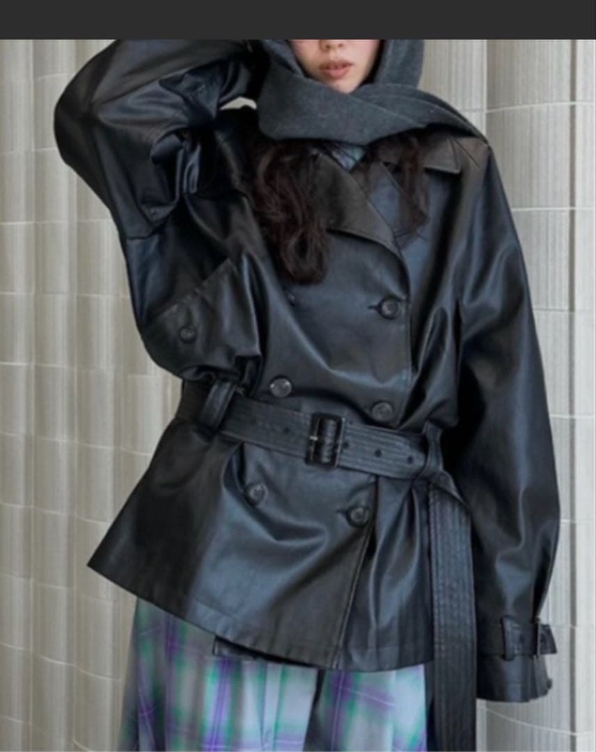 ジャケット・アウター DADDY MIDI TRENCH COA ameri vintage