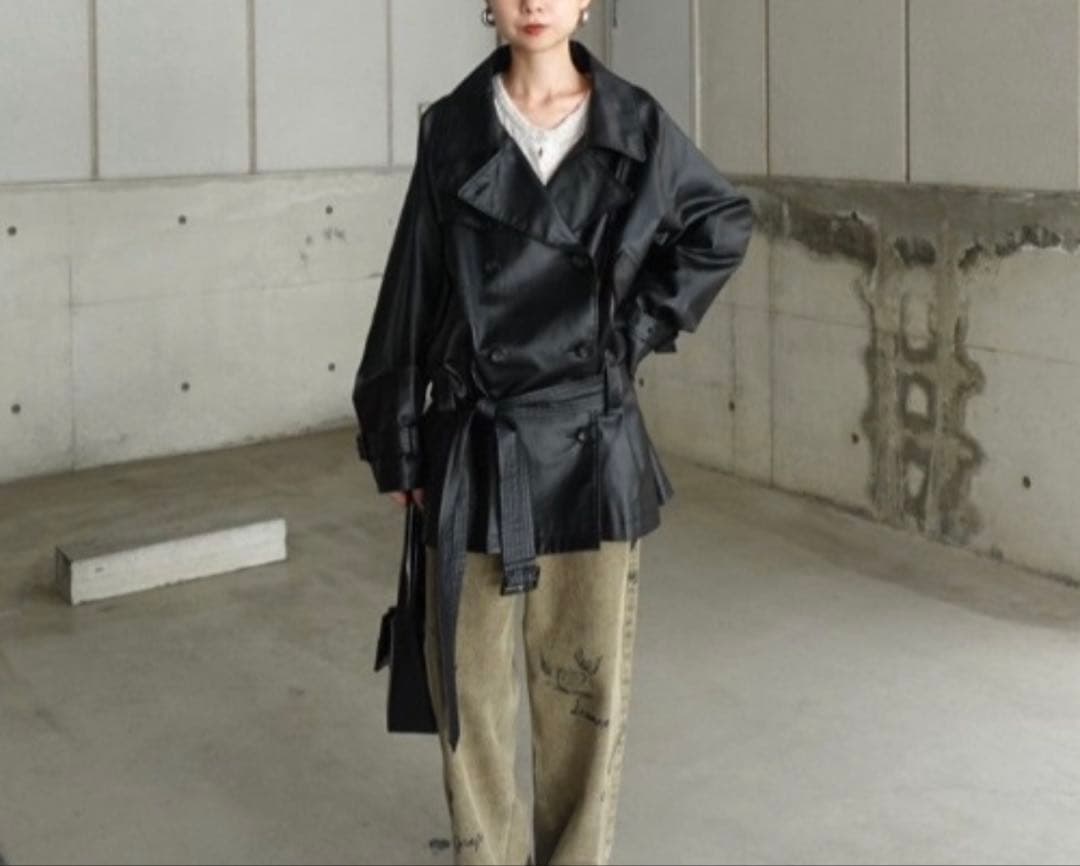 ジャケット・アウター DADDY MIDI TRENCH COA ameri vintage