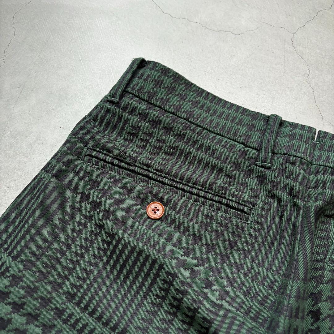 MASTER BUNNY EDITION 千鳥孔子柄 ストレッチ ロングパンツ