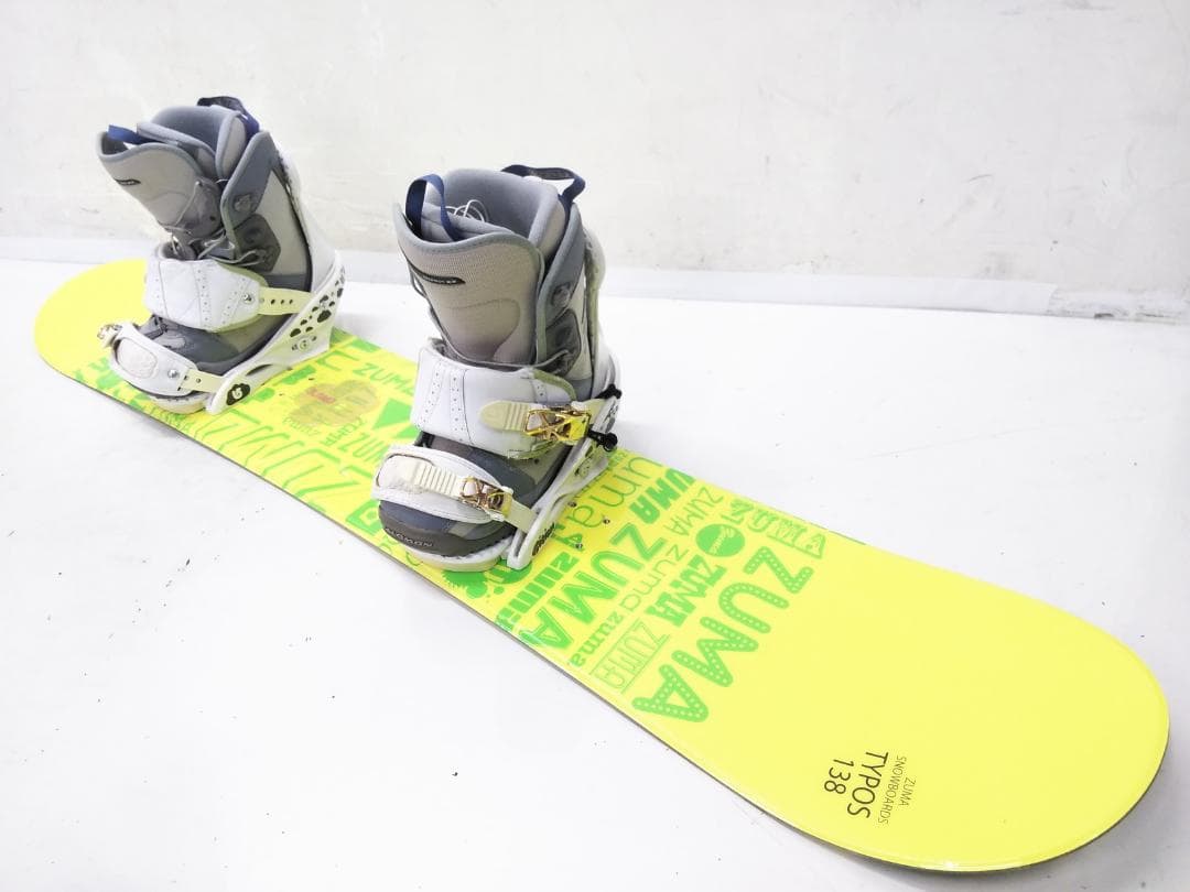 レディース ジュニア向け スノーボード3点セット ZUMA138+ブーツ23.5