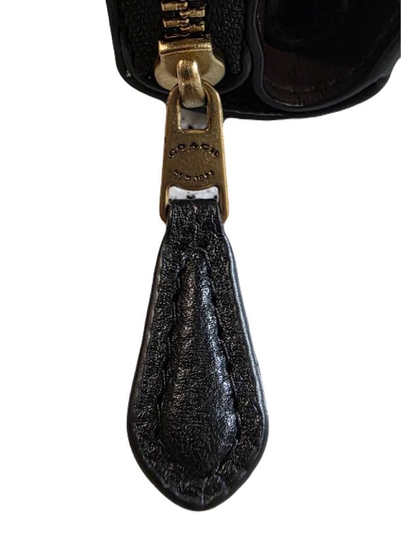 コーチ COACH 財布 折りたたみ財布 Cロゴ レザー 黒 レディース メンズ