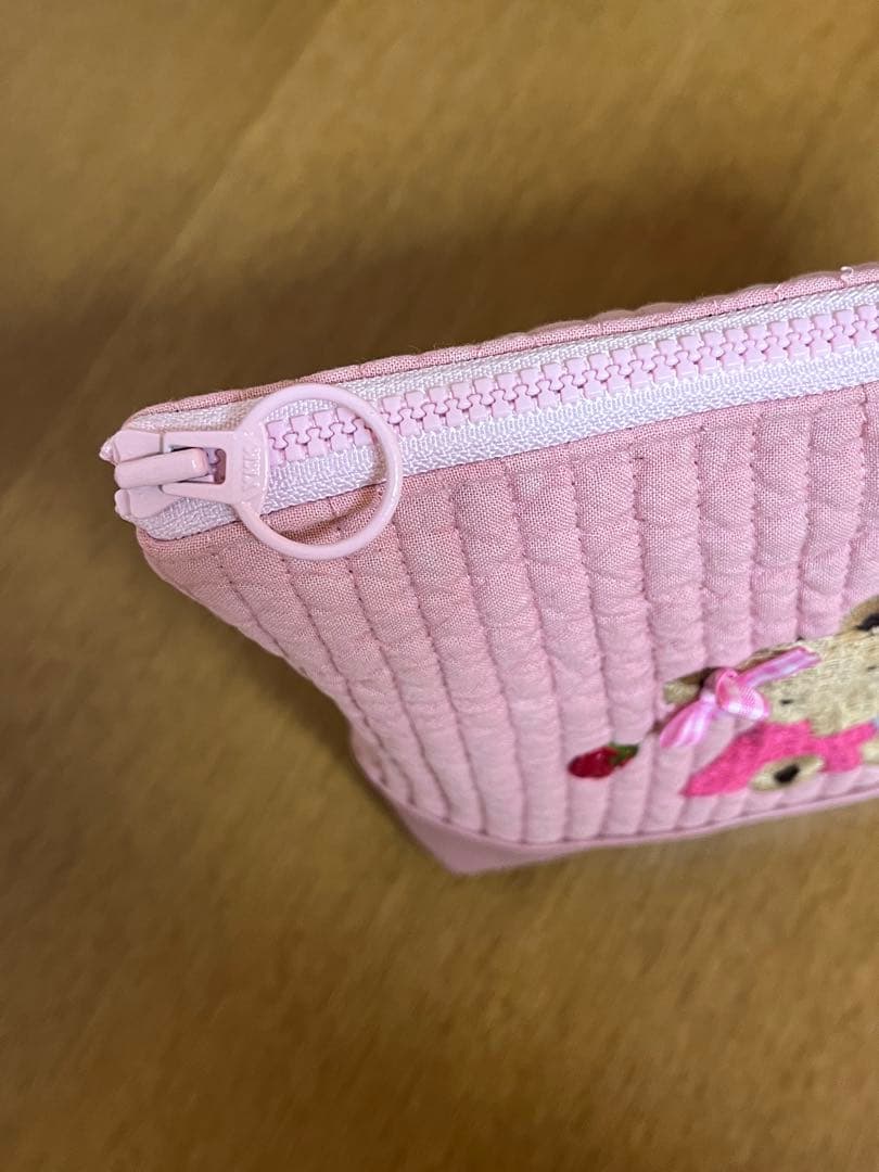 専用ページです。ピンクヌビ生地×合皮/ランチバック&ポーチ