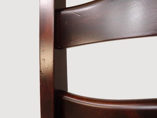 北海道民芸家具　HM645　ラダーバックチェア　再塗装済　USED