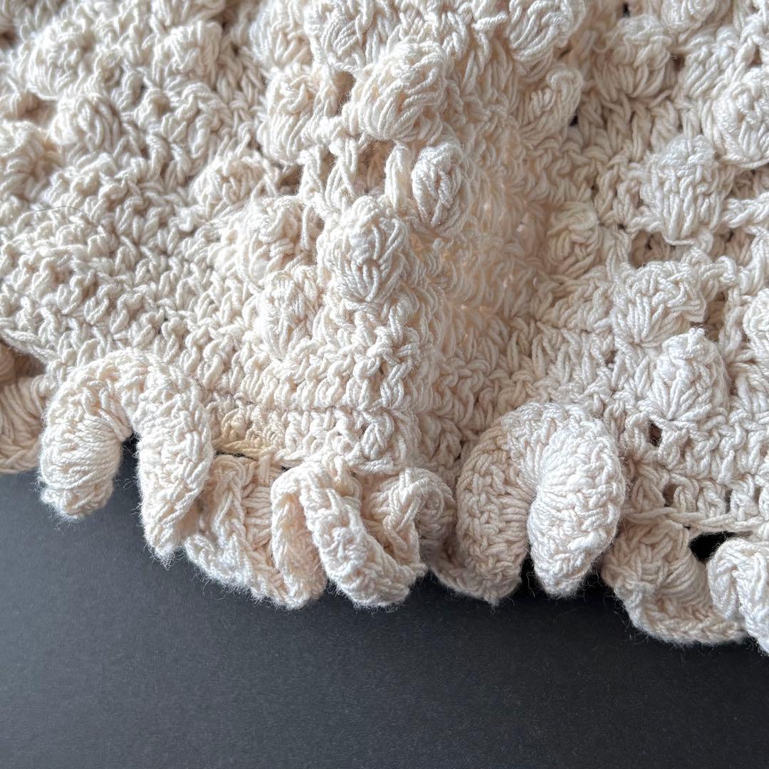 【定価42900円】unfil ハンドクロシェットジレ 手かぎ針編みベスト