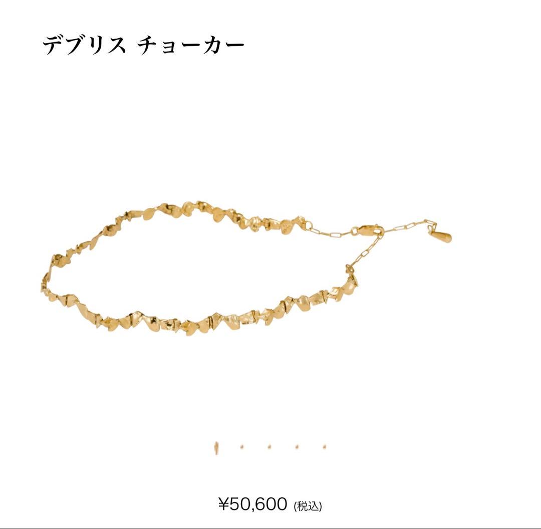 【専用】pluie プリュイ デブリス チョーカー　GOLD ゴールド