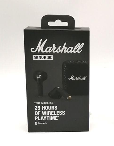 Marshall 完全ワイヤレスイヤホン Minor Ⅲ ブラック