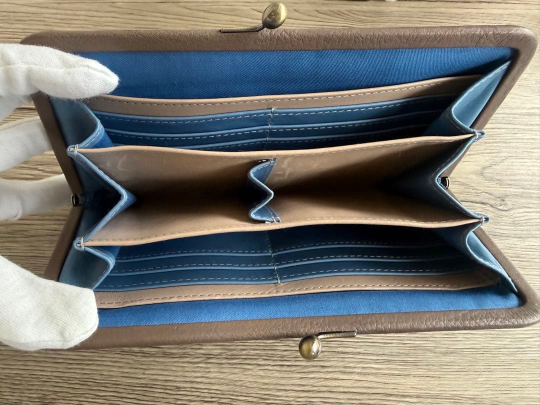 【美品】ゲンテン リサラーソン　genten がま口財布　長財布