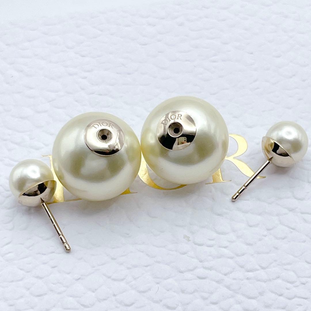 Christian Dior ピアス　パール　トライバル　ゴールド　ディオール