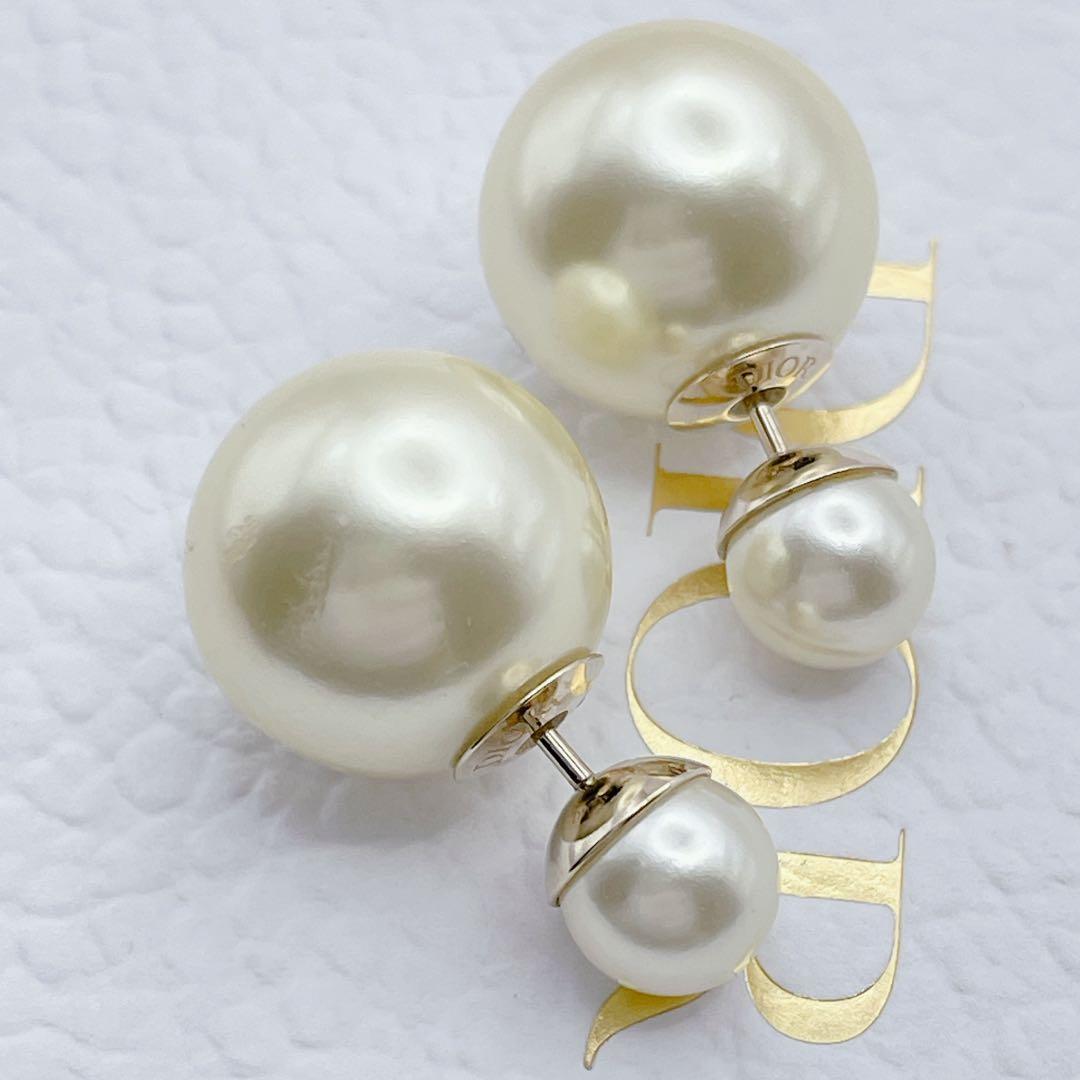 Christian Dior ピアス　パール　トライバル　ゴールド　ディオール