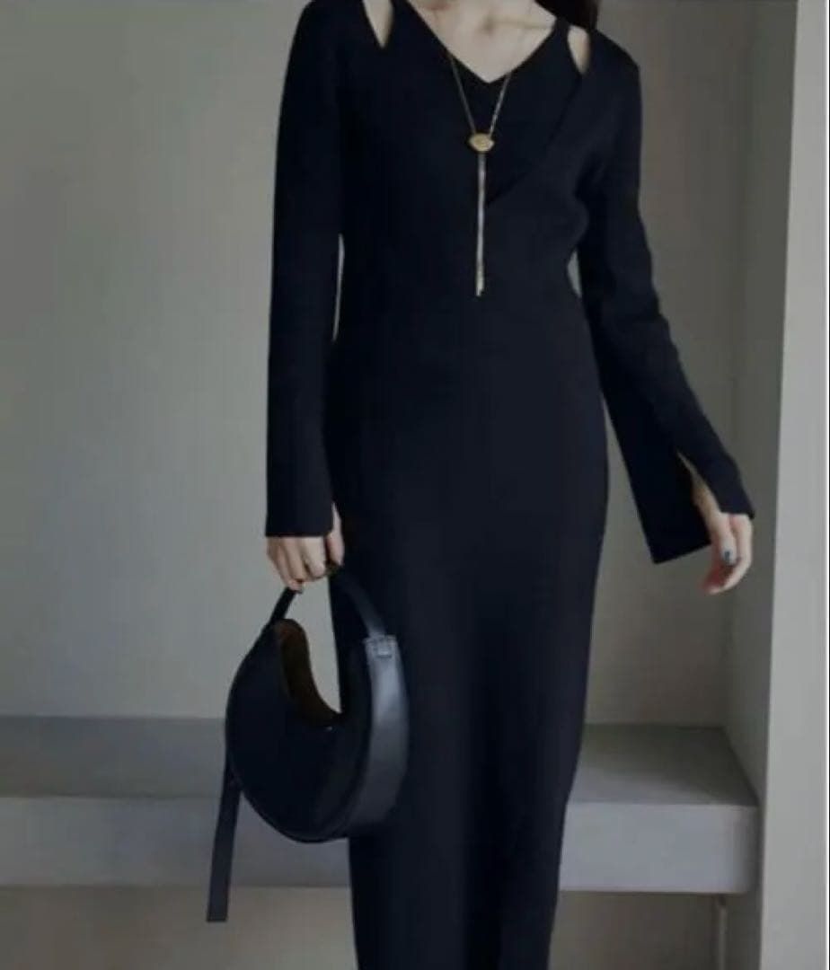 ワンピース AMERI vintage LAYERED KNIT DRESS