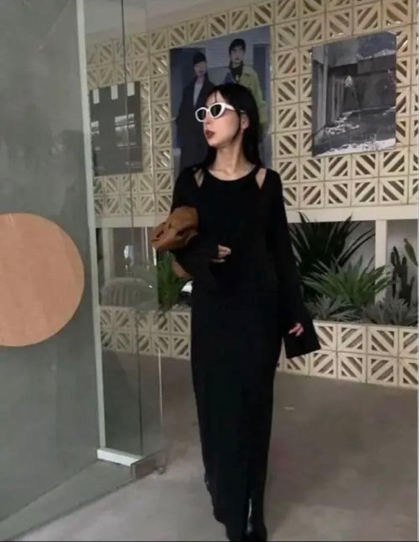 ワンピース AMERI vintage LAYERED KNIT DRESS