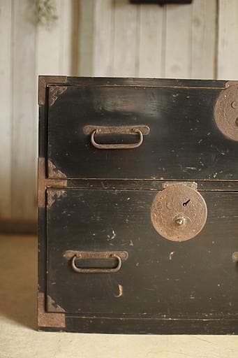 達*師様 丸金具庄内箪笥　4杯　タンス　収納　古家具　古民家　時代家具