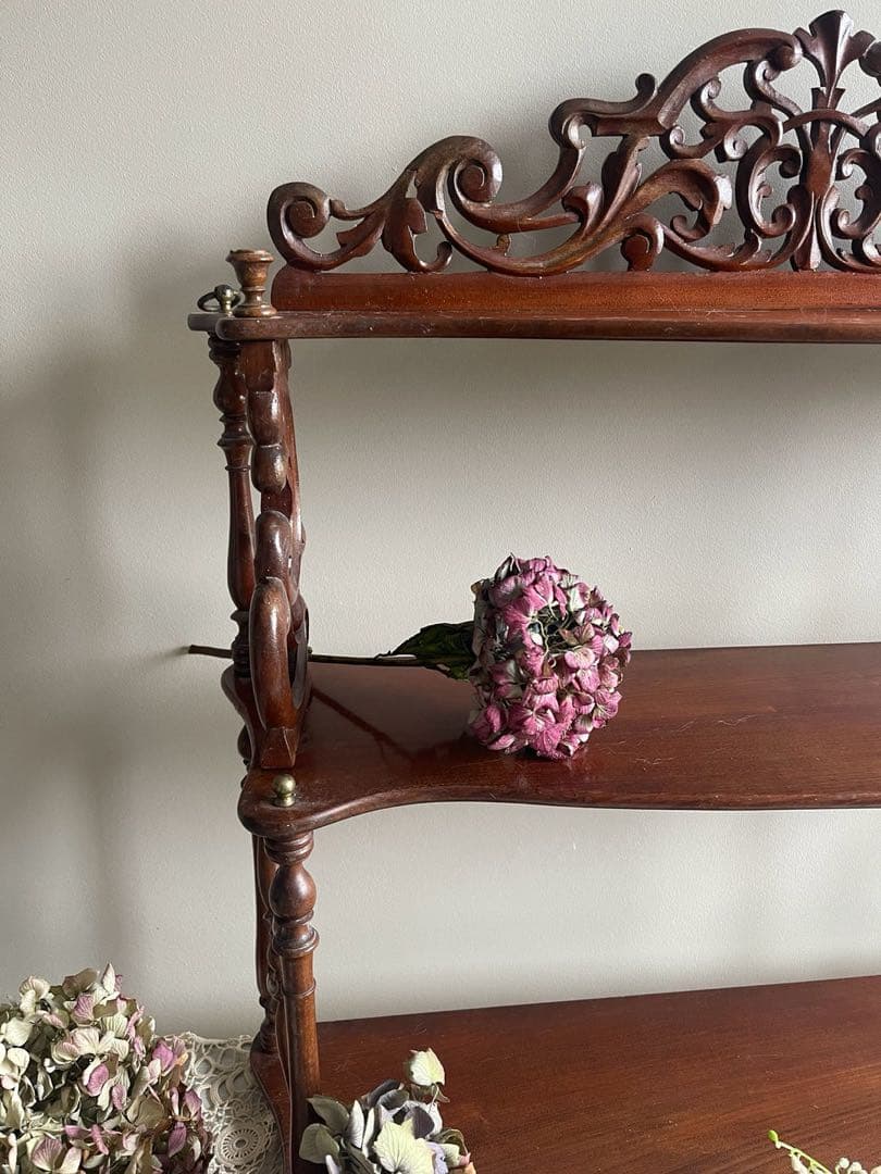 【か4】40 フランス　アンティーク　ナポレオン　シェルフ　棚