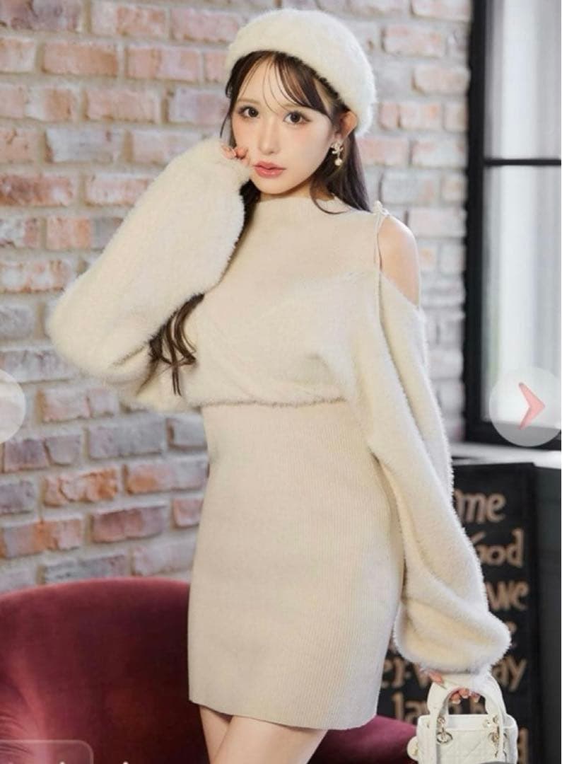 cherimi シェリミー　アンサンブルニットワンピース