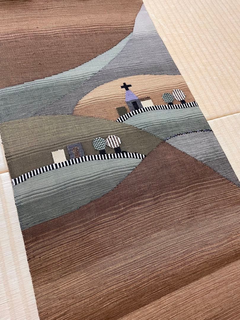 リバーシブル すくい織 教会 袋帯