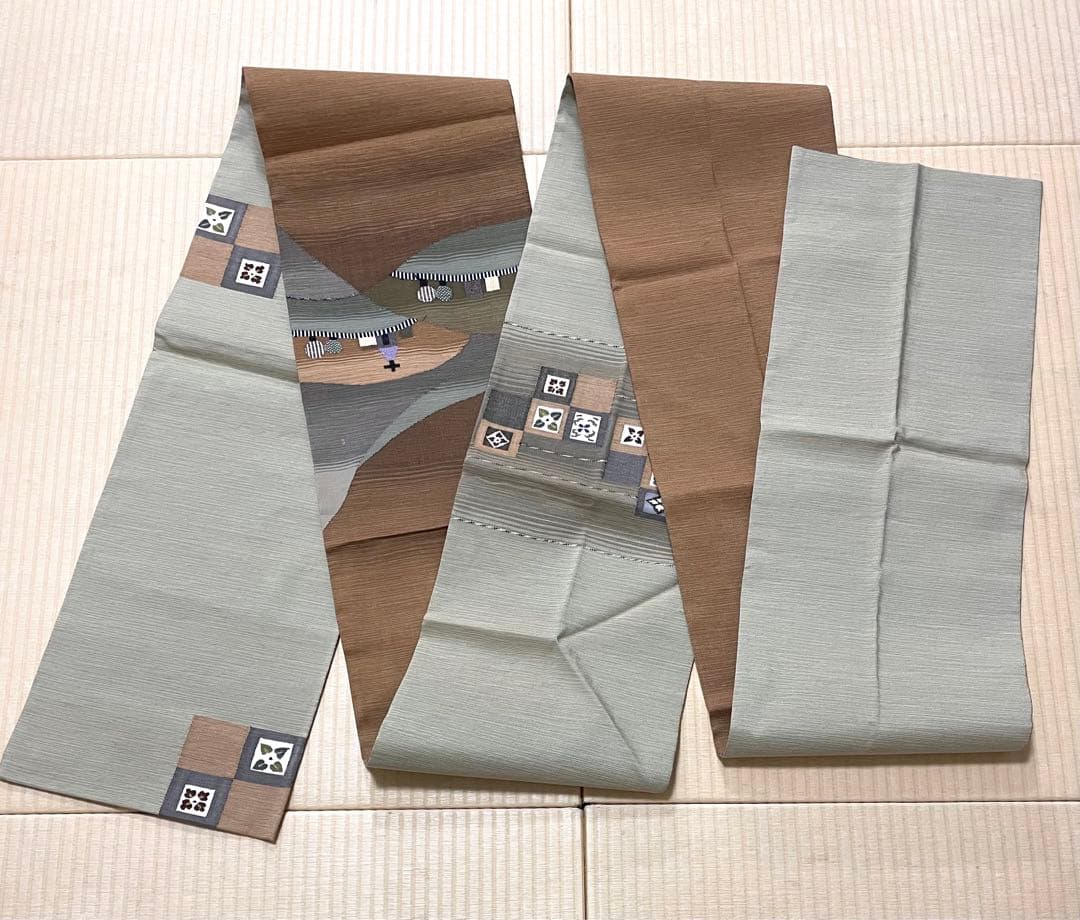 リバーシブル すくい織 教会 袋帯