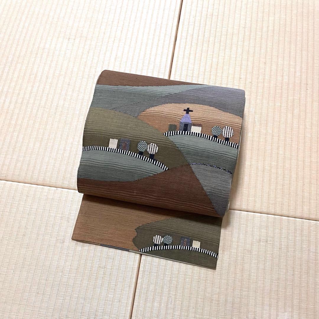 リバーシブル すくい織 教会 袋帯