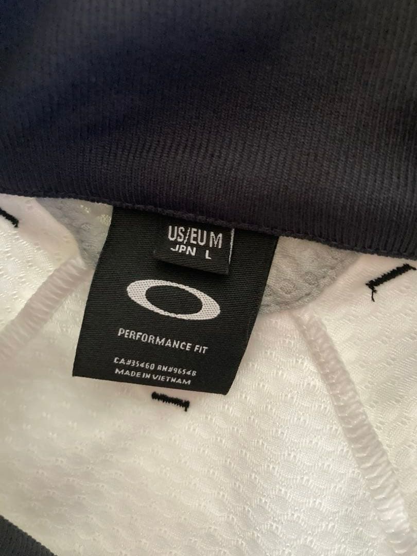 1回使用‼️✳️OAKLEY GOLF トラックジャケット ブルゾン‼️✳️Lホワイト白