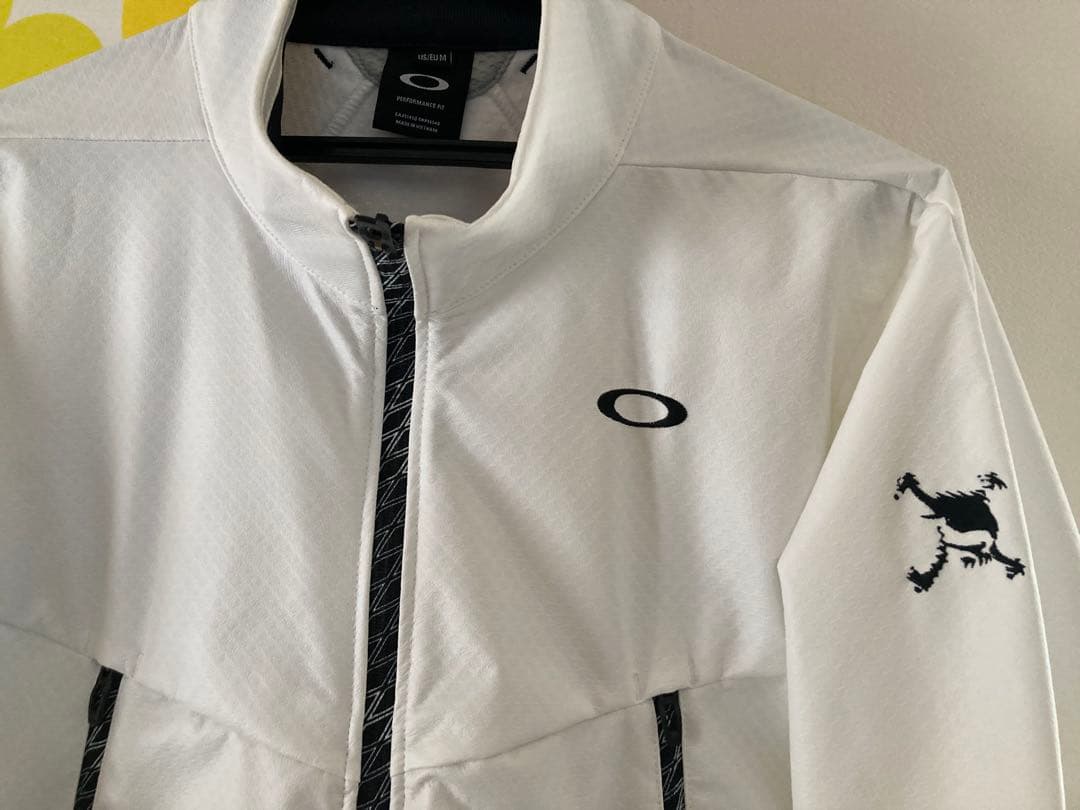 1回使用‼️✳️OAKLEY GOLF トラックジャケット ブルゾン‼️✳️Lホワイト白