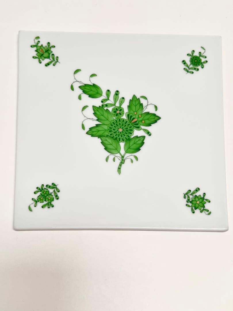 HERENDヘレンドアポニーグリーンタイル 2枚セット