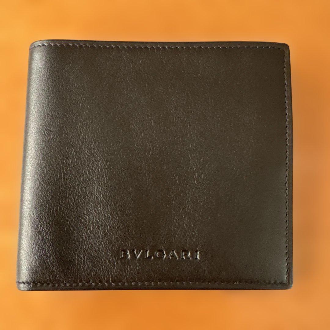 【新品未使用】BVLGARI ブルガリ 二つ折り財布 黒 正規品