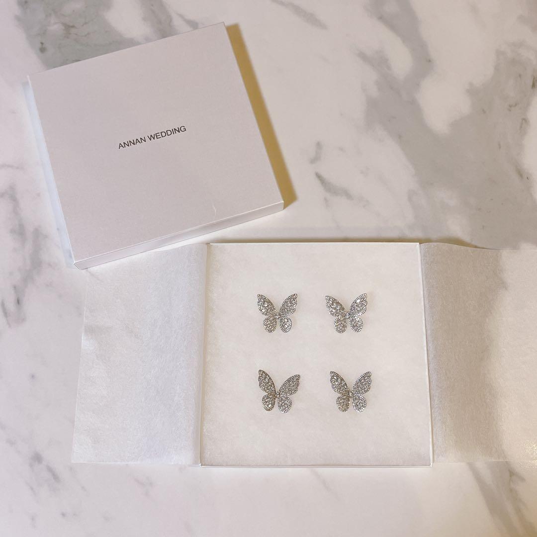 ANNAN WEDDING アンナウェディング 蝶々ピン MA233 4本セット