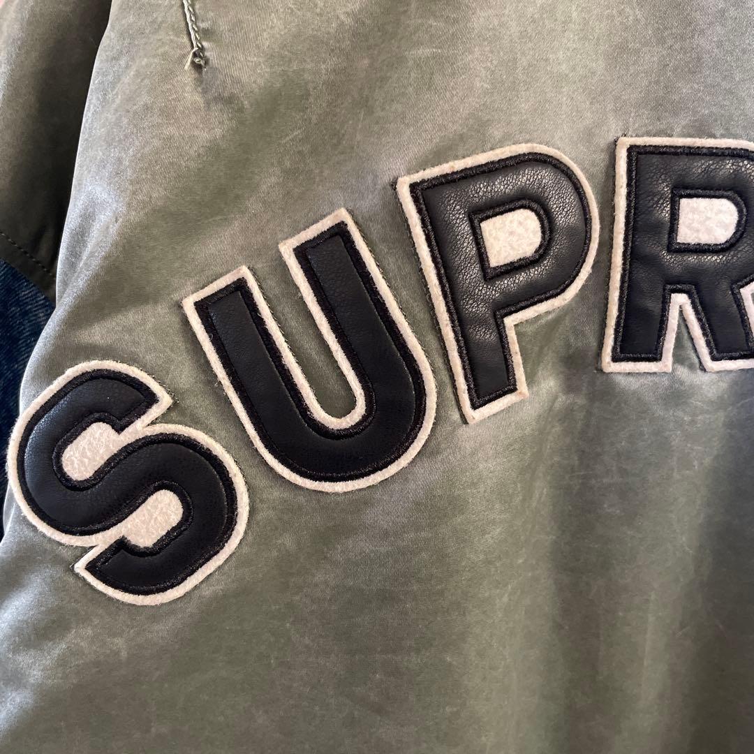 ジャケット・アウター Supreme Denim Sleeve Ma-1 \"Olive\"