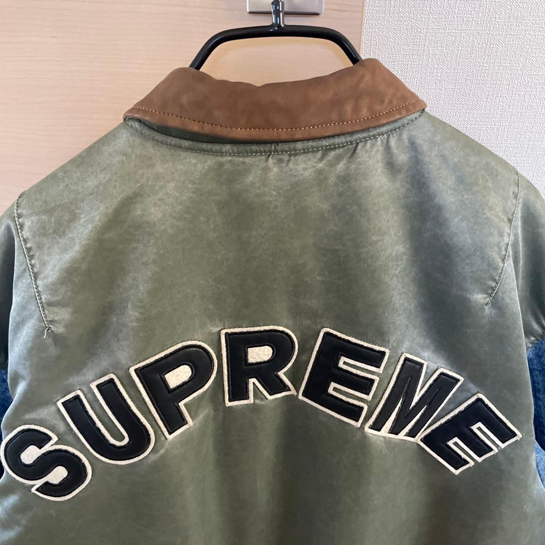 ジャケット・アウター Supreme Denim Sleeve Ma-1 \"Olive\"
