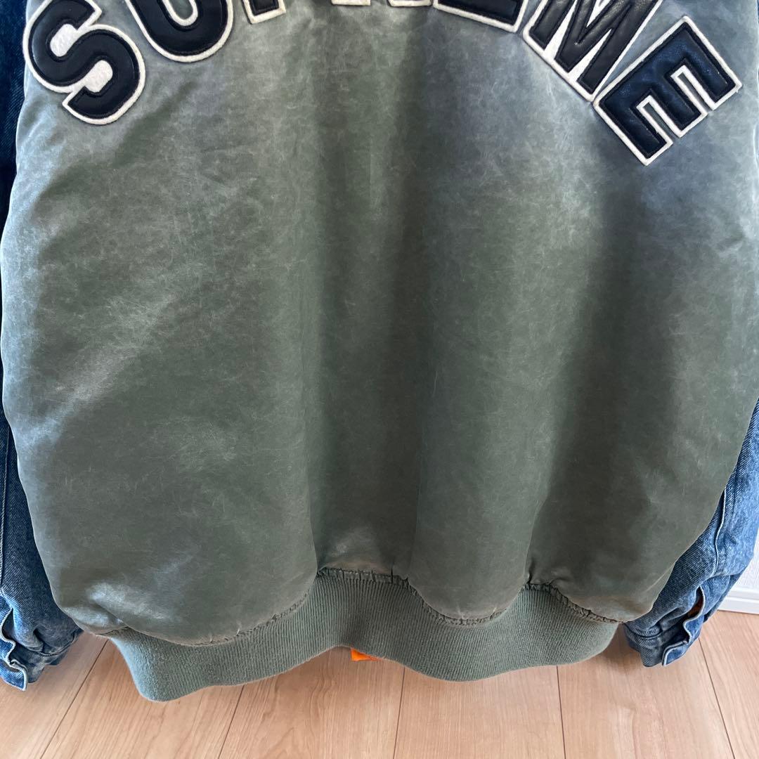 ジャケット・アウター Supreme Denim Sleeve Ma-1 \"Olive\"