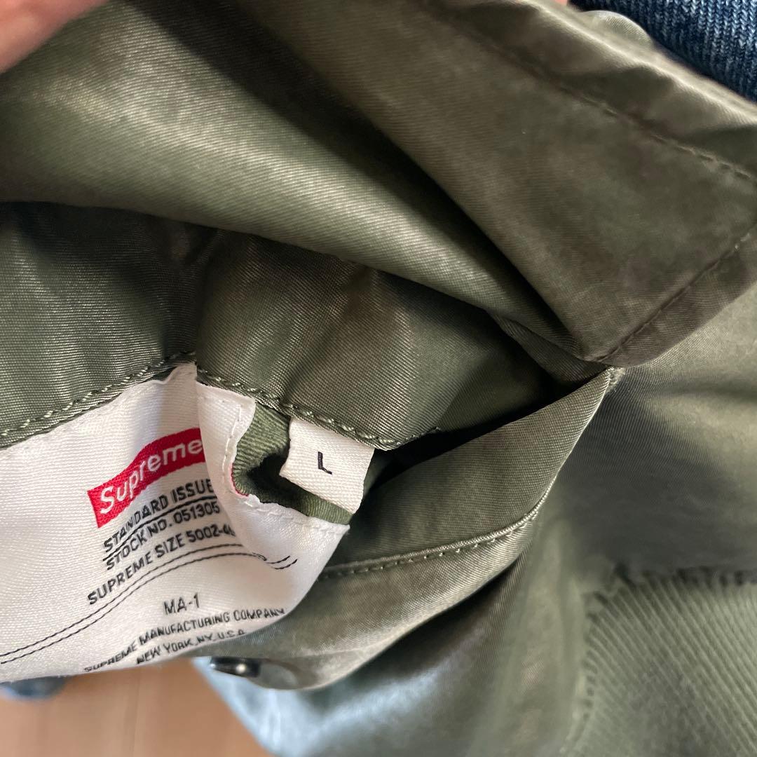 ジャケット・アウター Supreme Denim Sleeve Ma-1 \"Olive\"